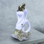 eternal tide mermaid couple sculpture – artistic showpiece