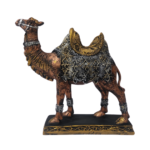 royal desert caravan camel pair – handcrafted resin decorative showpiece set